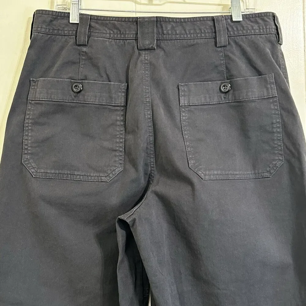 Banana Republic Women Barrel Pant Size 10 Dark Gray High Rise Tapered Pants - Picture 4 of 14